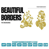 Beautiful borders: Embroidery Design Pack - FineryEmbroidery